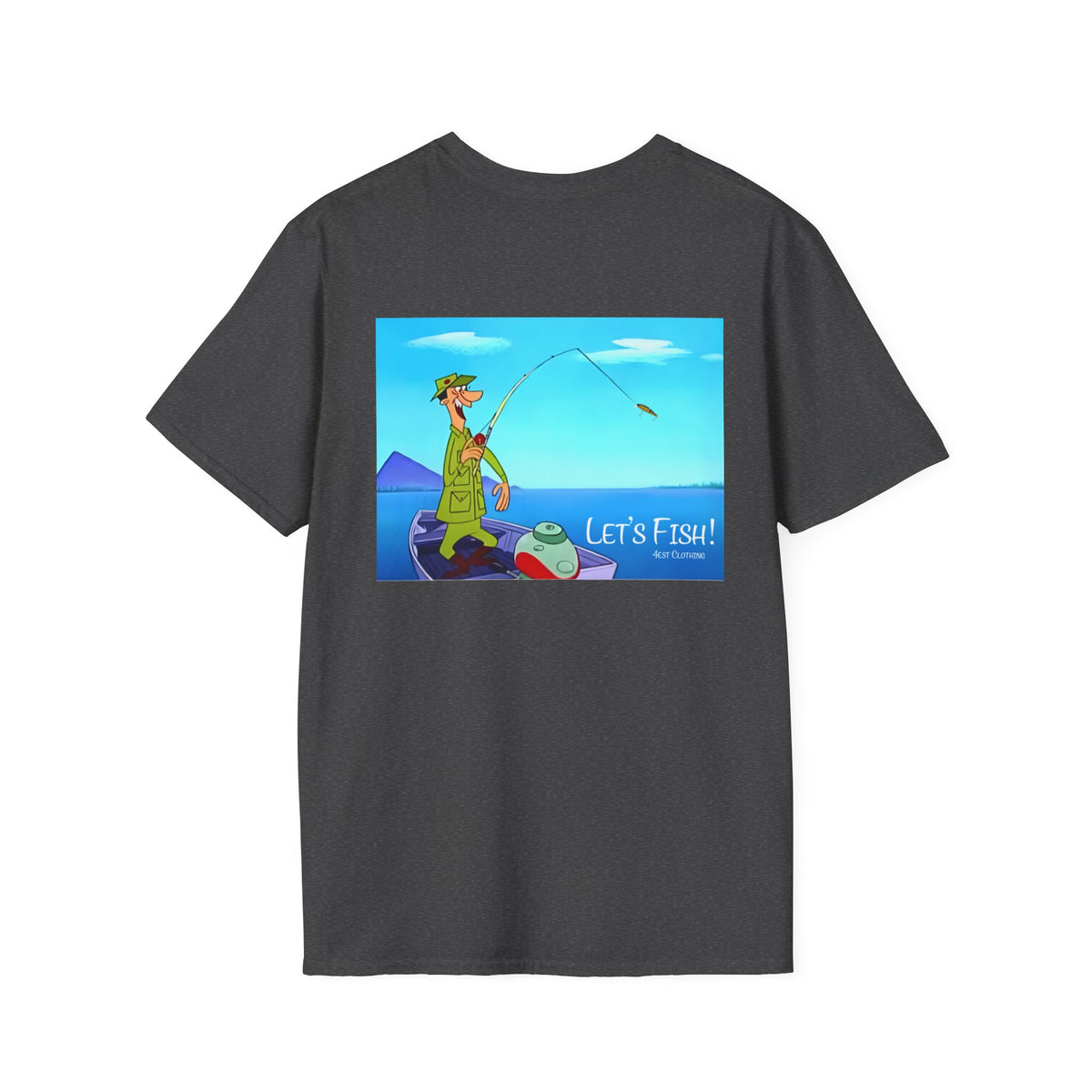 BACKPRINT-50's Cartoon- Let's Fish!