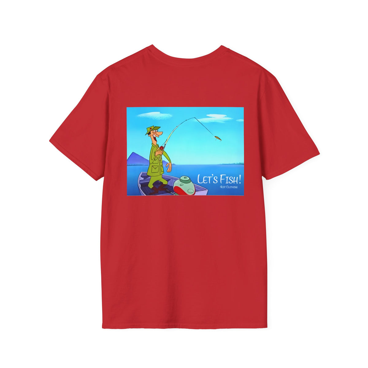 BACKPRINT-50's Cartoon- Let's Fish!
