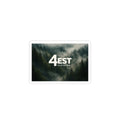 Foggy Pine Forest 4EST Logo Sticker | Kiss-Cut Vinyl