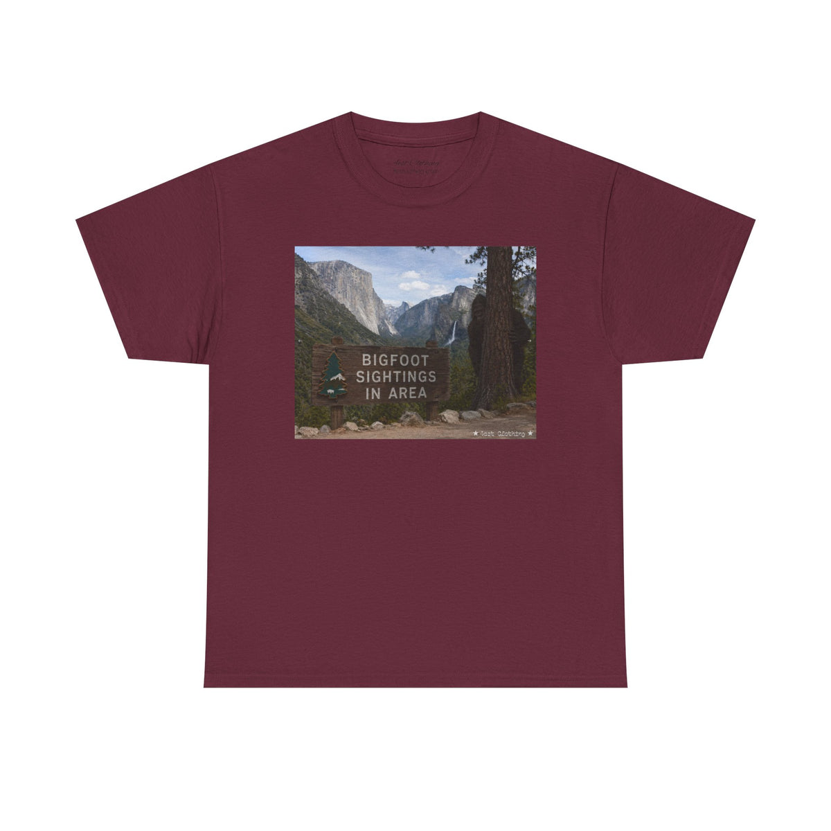 "Click" for a better look at the design. Bigfoot Sightings!
