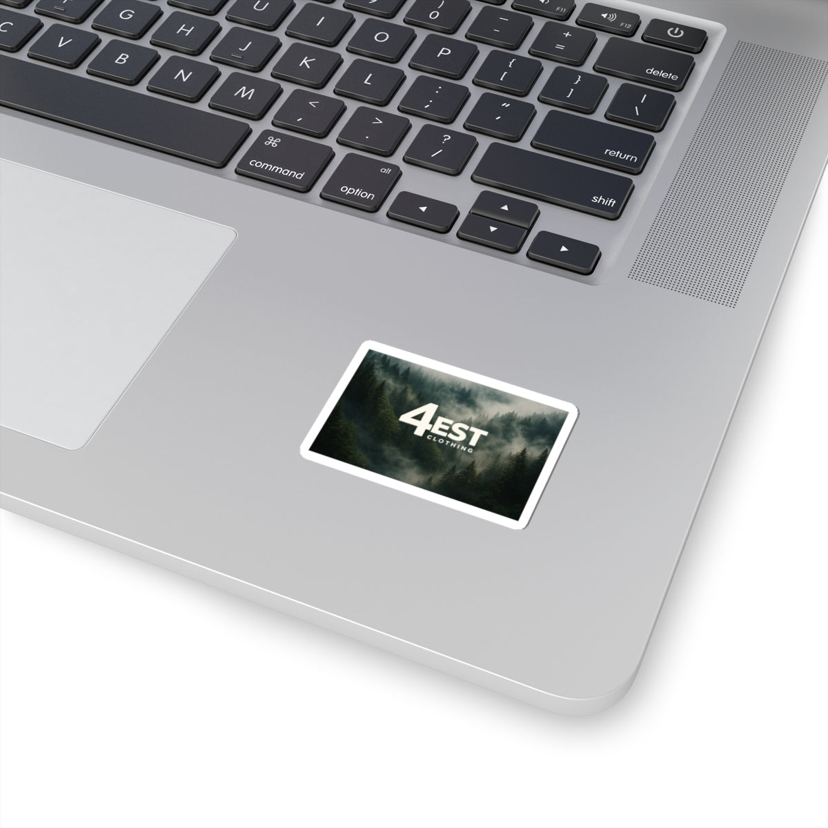 Foggy Pine Forest 4EST Logo Sticker | Kiss-Cut Vinyl