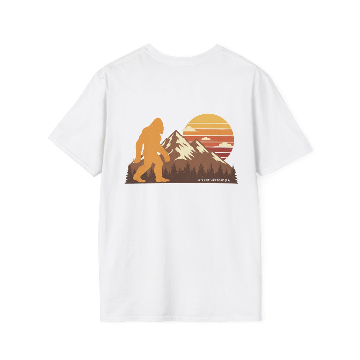 BACKPRINT- Bigfoot Mountain Sunset Graphic T-Shirt