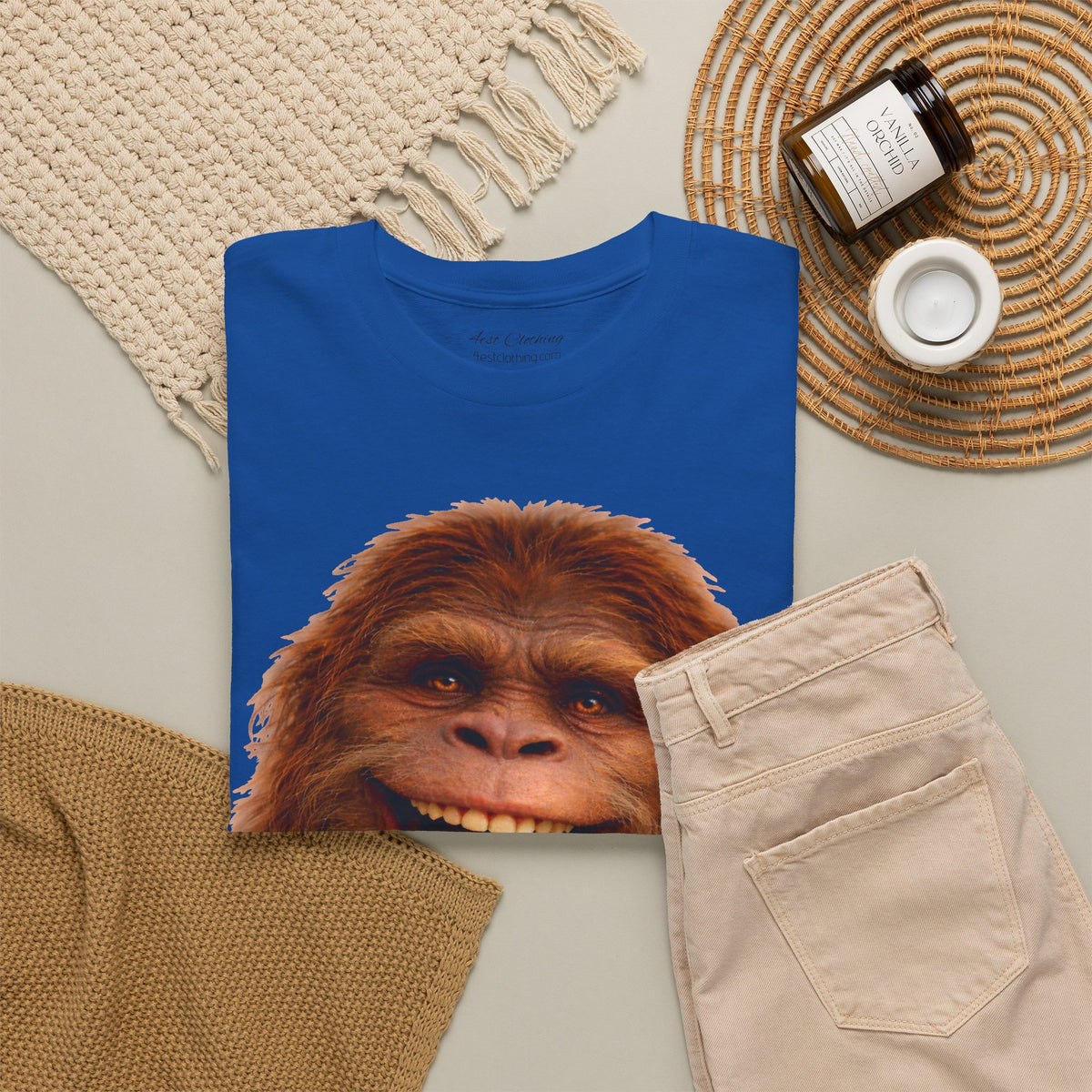 Happy Hairyman, Old School durability, Camping Tee