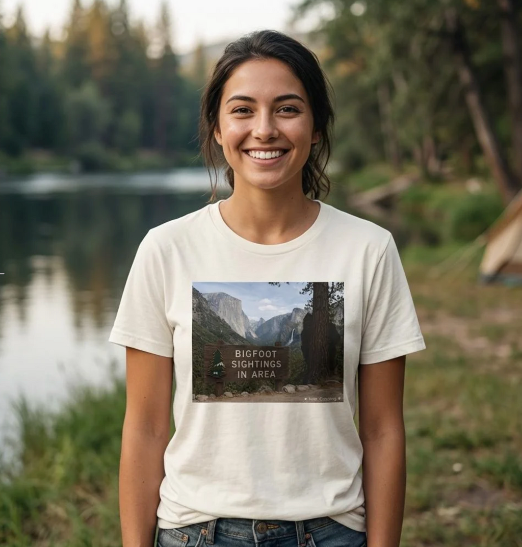 "Click" for a better look at the design. Bigfoot Sightings!