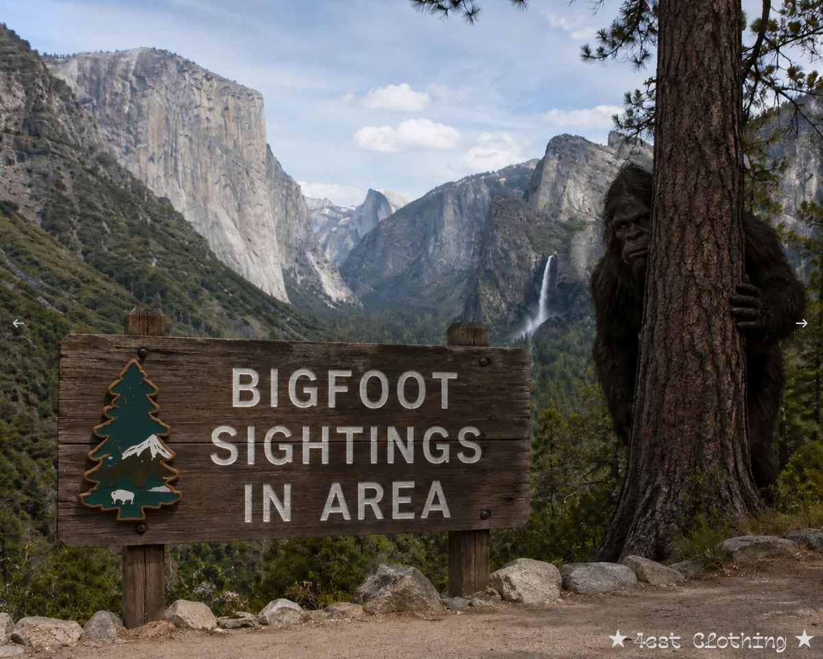 "Click" for a better look at the design. Bigfoot Sightings!