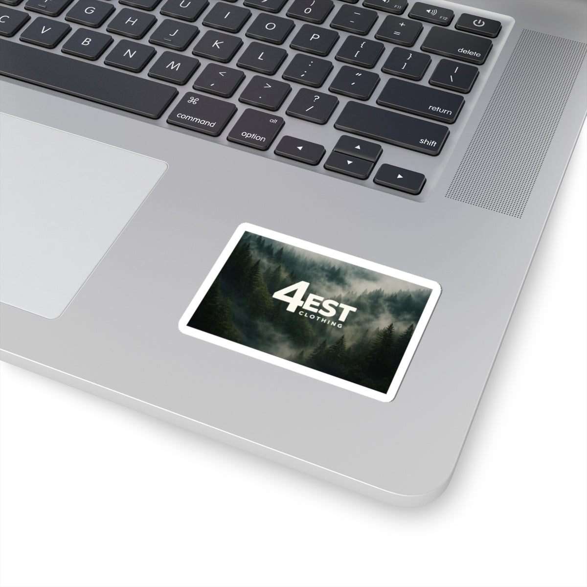Foggy Pine Forest 4EST Logo Sticker | Kiss-Cut Vinyl