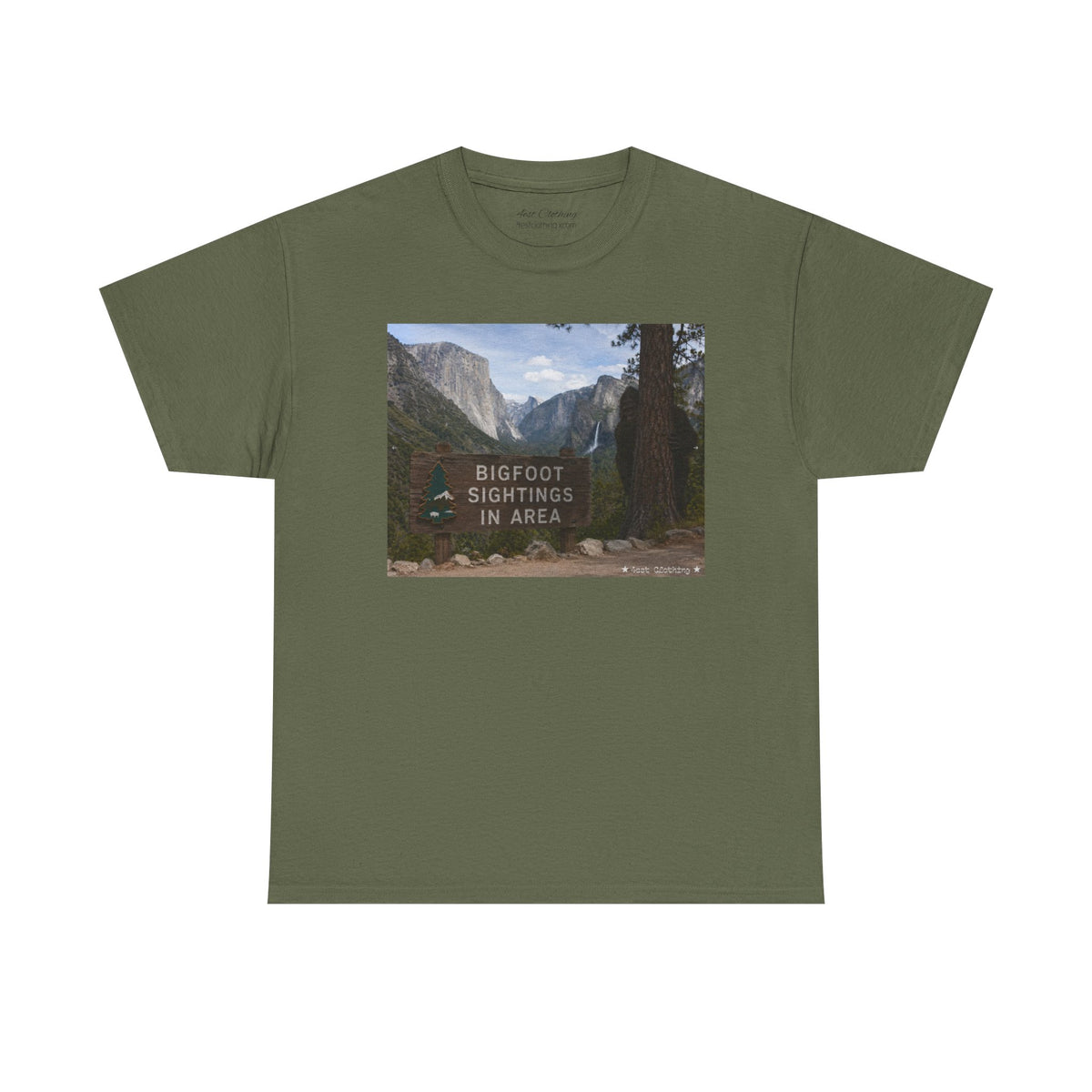 "Click" for a better look at the design. Bigfoot Sightings!