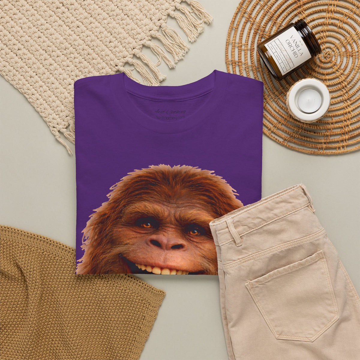 Happy Hairyman, Old School durability, Camping Tee