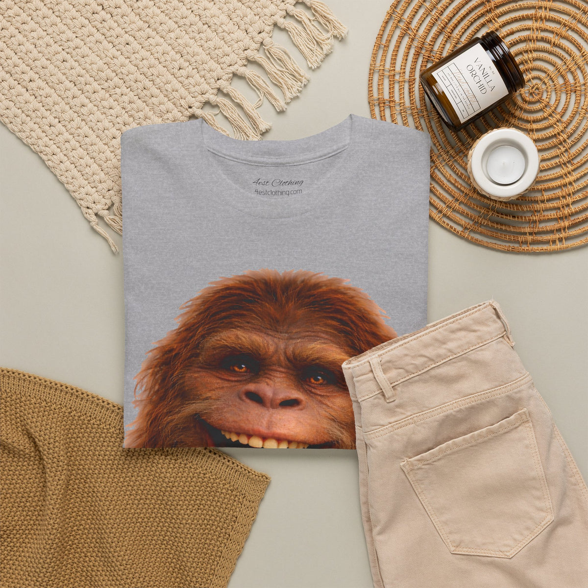 Happy Hairyman, Old School durability, Camping Tee
