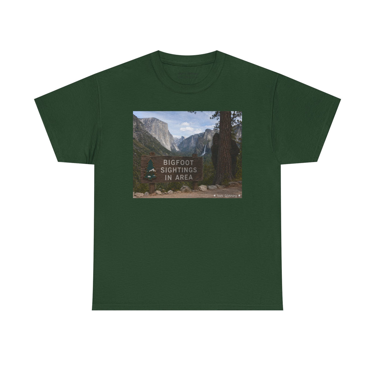"Click" for a better look at the design. Bigfoot Sightings!