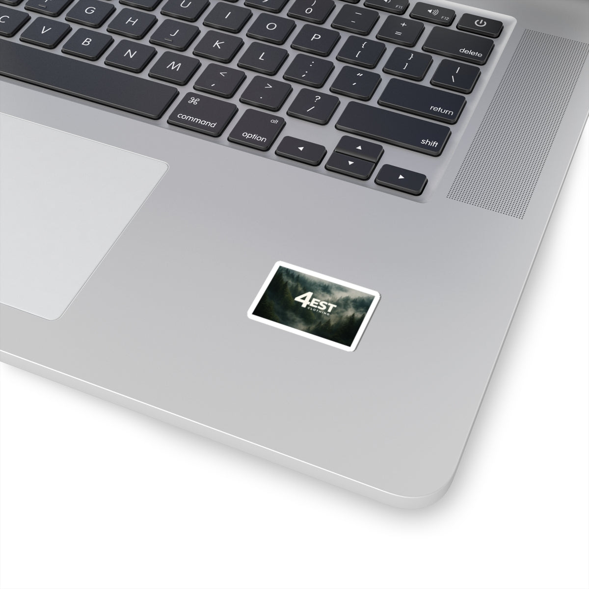 Foggy Pine Forest 4EST Logo Sticker | Kiss-Cut Vinyl