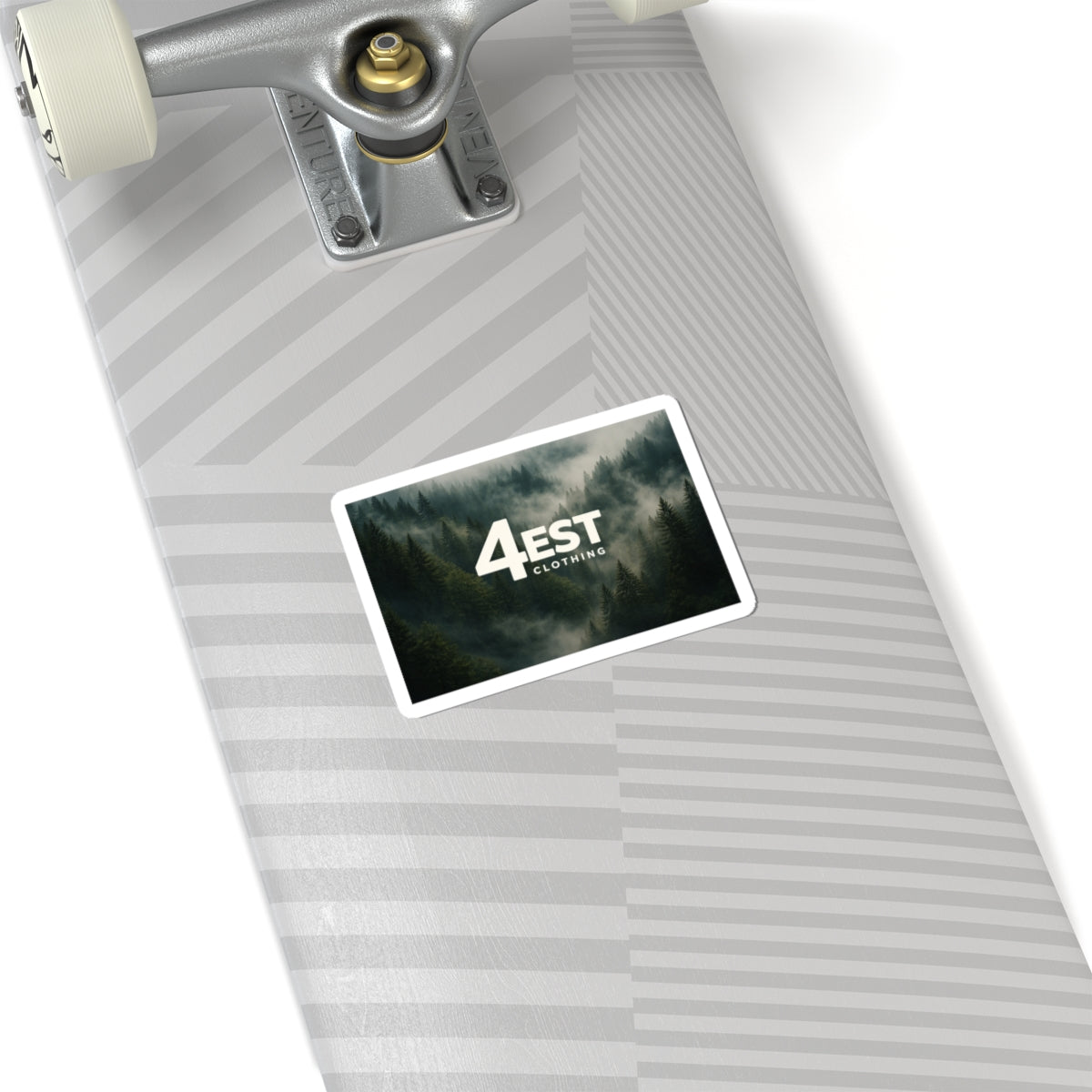 Foggy Pine Forest 4EST Logo Sticker | Kiss-Cut Vinyl