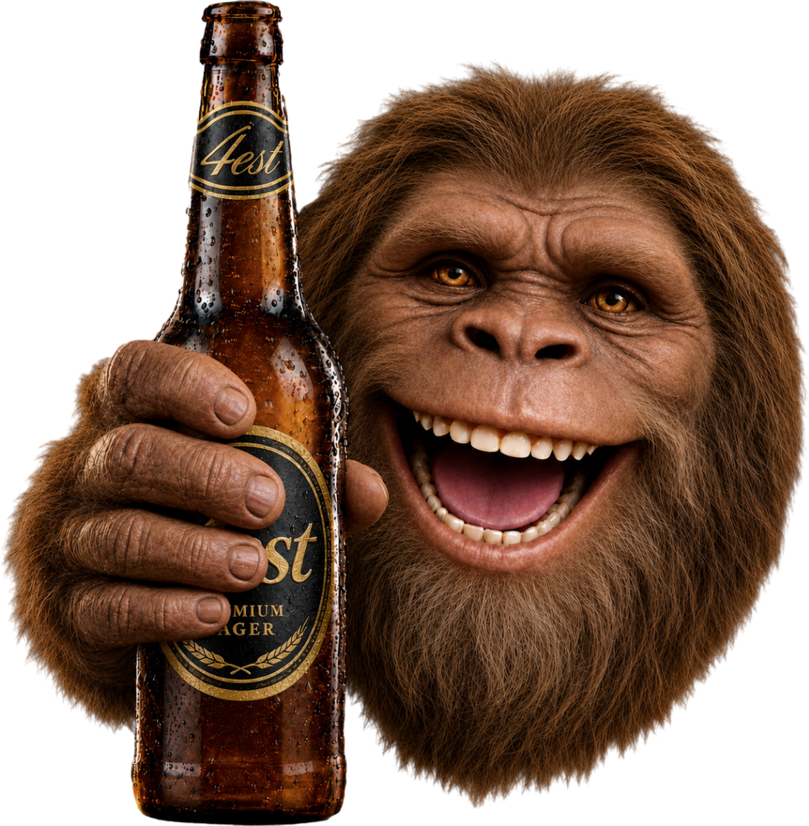 Happy Hour, Hairy Guy. Old school durable Tee